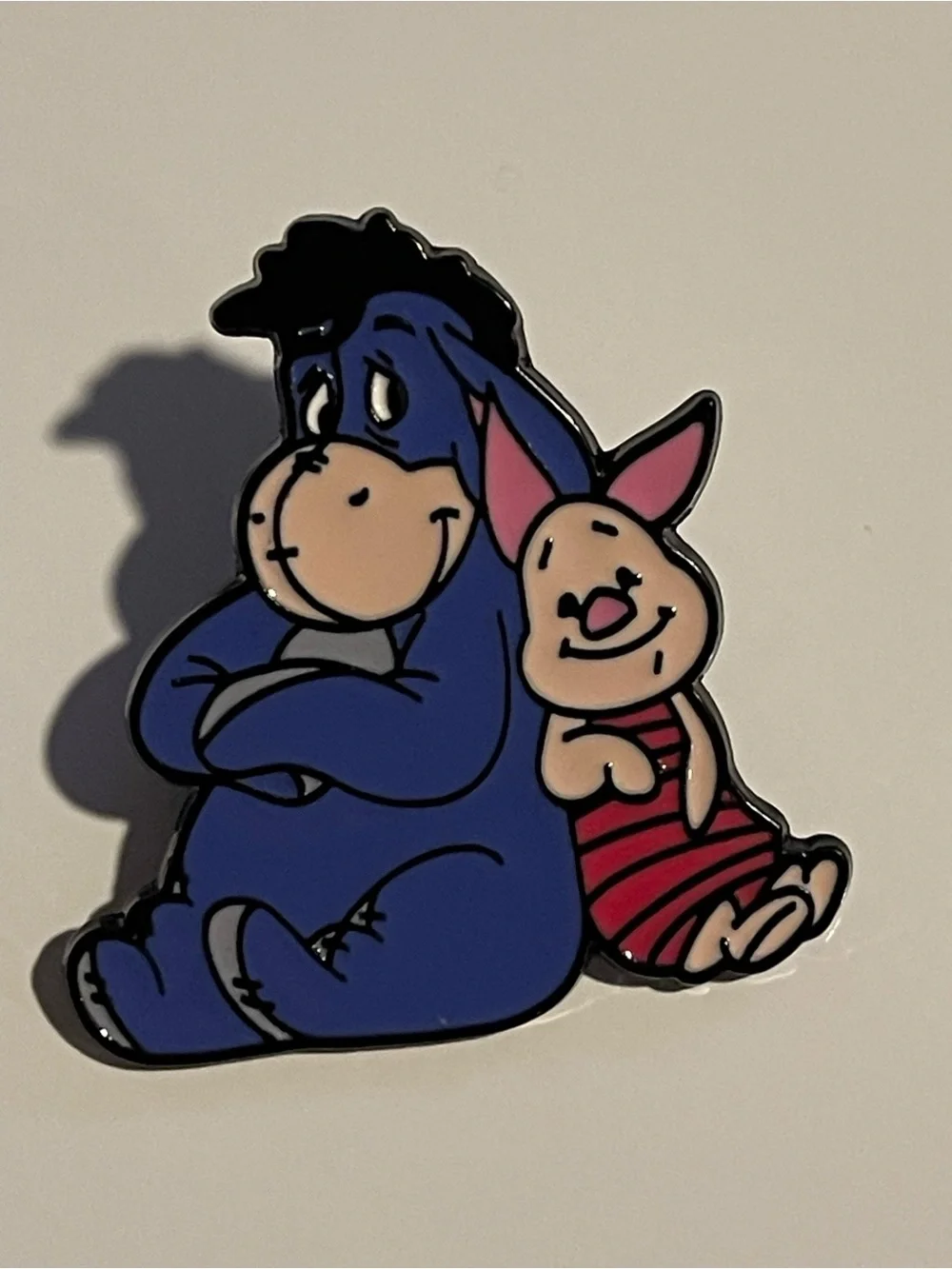 Winnie The Pooh Eeyore and Piglet Enamel Pin - Blue and Pink- NEW